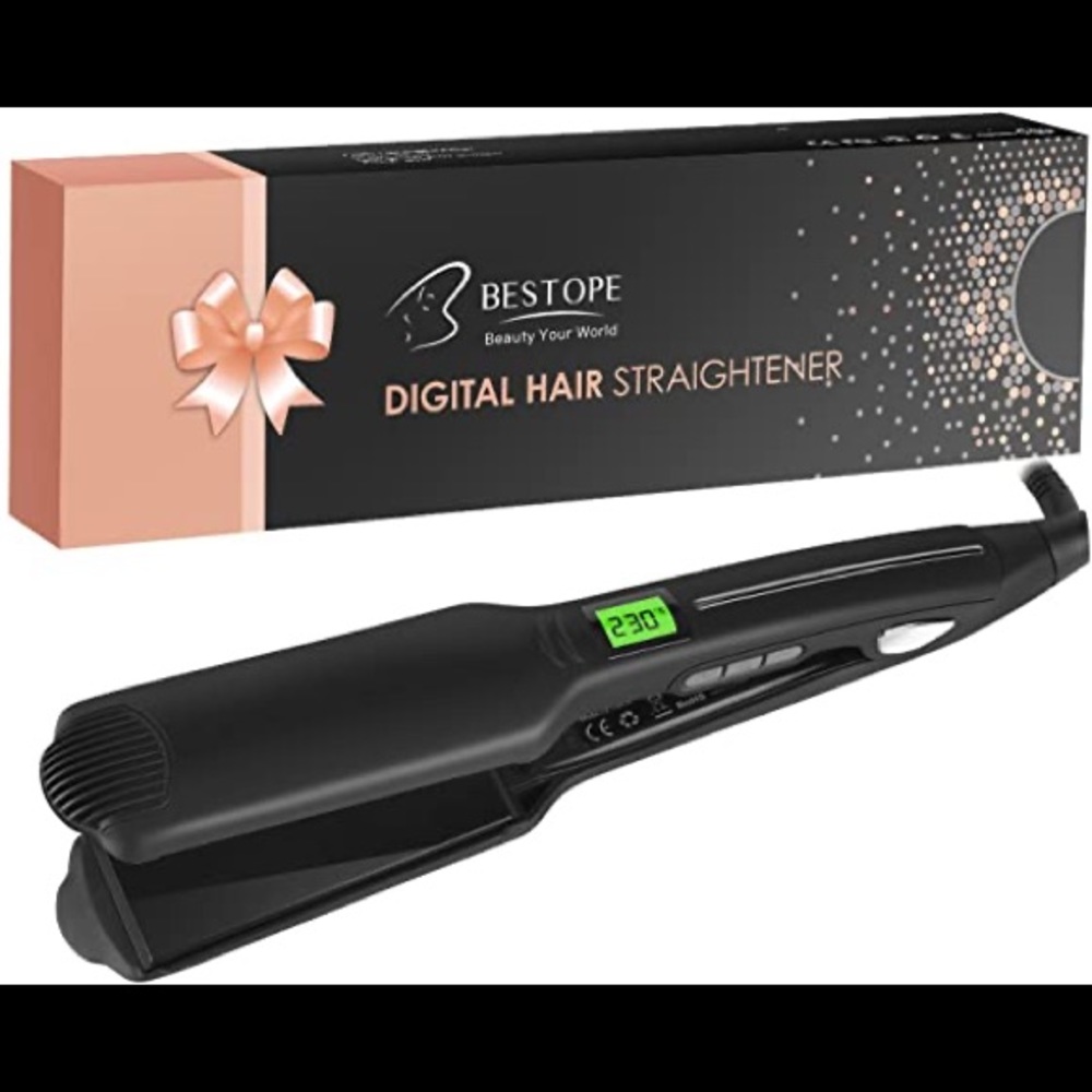 BESTOPE digital ceramic hair straightener